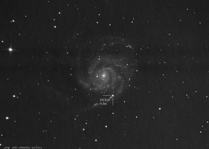 Сверхновая 2023ixf в галактике M101 Фотография объекта