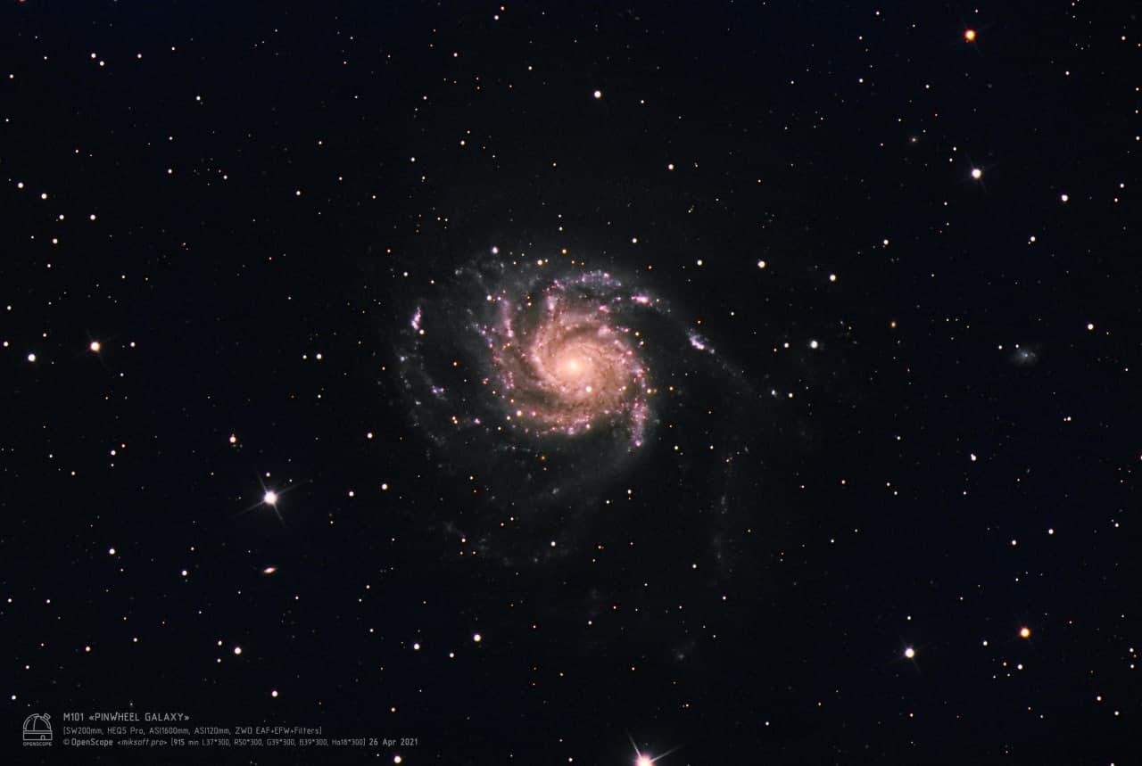 Галактика "Вертушка" (M 101) Фотография объекта
