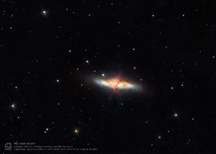 Галактика "Сигара" (М 82) Фотография объекта
