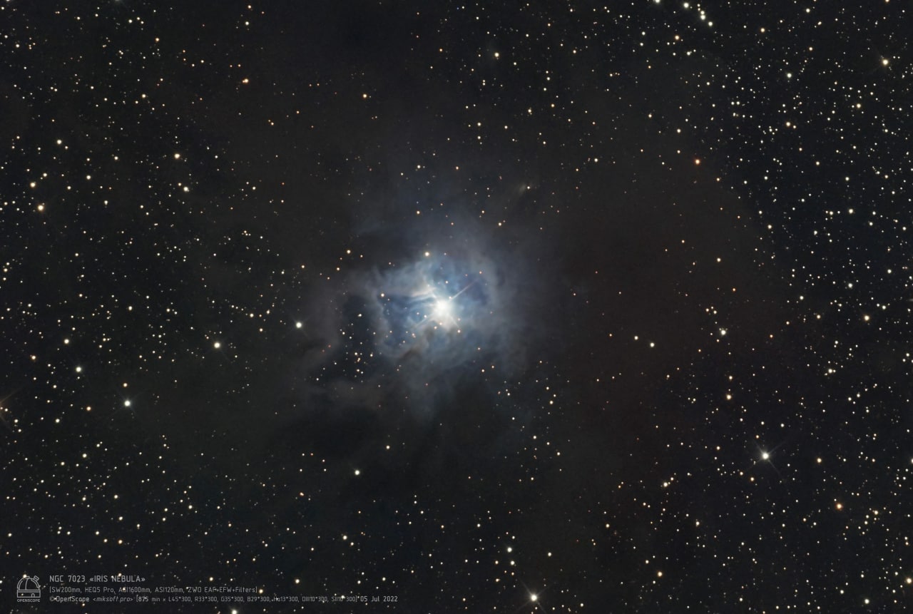 Туманность "Ирис" (NGC 7023) Фотография объекта